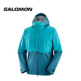 24春夏 Salomon サロモン メンズ OUTERPATH PRO 2.5L LC22061 防水 ジャケット ハードシェル マウンテンパーカー フード付き 登山 アウトドア キャンプ