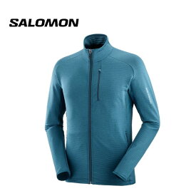 【5日と10日は抽選でP100％バック＆P10倍】24春夏 サロモン Salomon メンズ ESSENTIAL LIGHTWARM FZ LC22245 長袖 フリース フルジップ 登山 トレラン アウトドア キャンプ