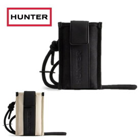 【8/31までエントリーでP5倍】お薦め品 ハンター HUNTER ユニセックス リファインド スティッチ キャンバスフォンポーチ UBX3712CAA 撥水加工 デボス加工 オーガニックコットン 野外イベント クロスボディ 鞄