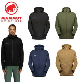 25秋冬 マムート MAMMUT メンズ マクン 2.0 フーデッド ジャケット 1011-00792 撥水 ソフトシェル ストレッチ マウンテンパーカー フード付き アウトドア キャンプ 登山