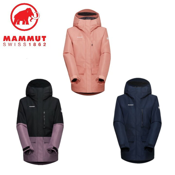 ほぼ新品マムートパラドイHSフーデッドマウンテンパーカ防水防風黒M