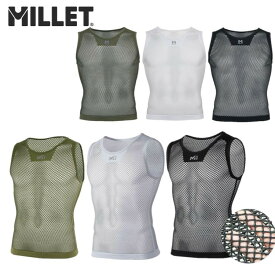 ミレー MILLET メンズ ドライナミック メッシュ ノースリーブ クルー DRYNAMIC MESH NS CREW MIV01248 アンダーウェア 肌着 メッシュ 消臭糸 吸汗速乾性