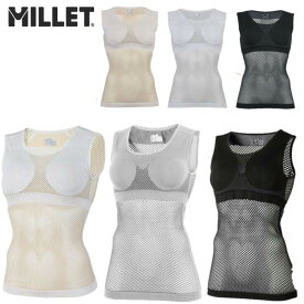 ミレー MILLET レディース ドライナミック メッシュ タンクトップ LD DRYNAMIC MESH TANK TOP MIV01278 アンダーウェア 肌着 メッシュ 消臭糸 吸汗速乾性
