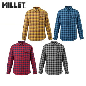 ミレー MILLET メンズ サーモ チェック シャツ ロングスリーブ MIV03136 保温性 速乾性