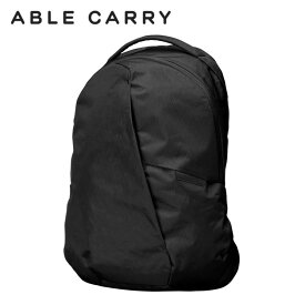 エイブルキャリー ABLE CARRY メンズ レディース (ユニセックス) サーティーンデイパック 13L Thirteen Daybag X-Pac Black 73580 防水 バッグ バックパック リュックサック ミニマル お洒落 おしゃれ オシャレ
