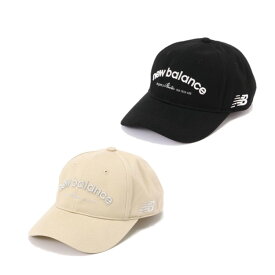 【全品ポイントUP中】 25秋冬 ニューバランス ゴルフ New balance Golf レディース キャンバス 6パネルキャップ 5287520 帽子 吸汗速乾 コットン ギフト プレゼント