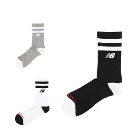 【全品ポイントUP中】 25秋冬 ニューバランス ゴルフ New balance Golf ユニセックス(メンズ レディース) 二本ライン×ロゴ ミドルソックス 5986004 アクセサリー 靴下 吸水速乾 ギフト プレゼント