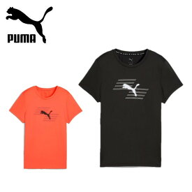 【全品ポイントUP中】 25秋冬 プーマ PUMA レディース PUMA x HYROX ポリ グラフィック 半袖 Tシャツ 527638 トップス レギュラーフィット 吸水速乾 トレーニング ジム フィットネス