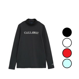 25秋冬 キャロウェイ CALLAWAY レディース 裏起毛ダブルニット長袖モックネックシャツ C25233205 トップス レイヤード シンプル 保温 防寒 長袖 ロンT