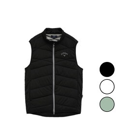 25秋冬 キャロウェイ CALLAWAY メンズ スターストレッチフルジップ中綿ベスト c25216103 アウター 羽織り 防寒 高ストレッチ 撥水性 メッシュ裏地