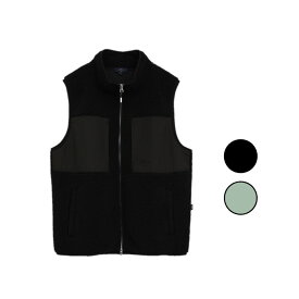 25秋冬 キャロウェイ CALLAWAY メンズ カールボアフリースフルジップベスト c25216104 ノースリーブ アウター 袖なし 防寒 裏地メッシュ