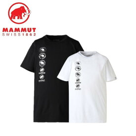 25秋冬 マムート MAMMUT メンズ QD ロゴ ヒストリー P2 プリント Tシャツ アジアンフィット 1017-07930 Tシャツ 半袖 アウトドア 登山 スポーツ トレーニング