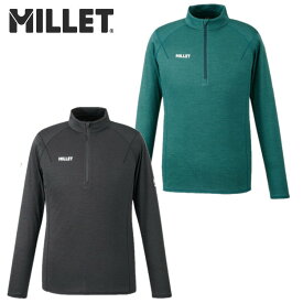 ミレー MILLET メンズ ウビック ウール デュアル ジップ MIV02129 吸湿性 保温性 速乾性 運動性