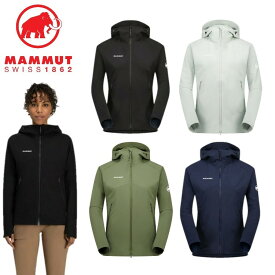 【全品ポイントUP中】 お薦め品 マムート MAMMUT レディース マクン 2.0 ソフトシェル フーデッド ジャケット AF 1011-00802 撥水 ソフトシェル ストレッチ マウンテンパーカー フード付き アウトドア キャンプ 登山