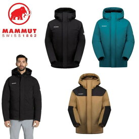 【全品ポイントUP中】 25秋冬 マムート MAMMUT メンズ アイスフォール ソフトシェル サーモ フーデッド ジャケット AF 1011-01940 ダウンジャケット 防水 防寒 パーカー フード付き アウトドア