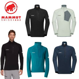 【全品ポイントUP中】 お薦め品 マムート MAMMUT メンズ エナジー ライト ミッドレイヤー ハーフ ジップ プル アジアンフィット 1014-05501 アウトドア 登山 キャンプ 薄手 フリース
