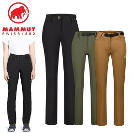 【全品ポイントUP中】 26新春 マムート MAMMUT レディース ユーティリティ ソフトシェル パンツ アジアンフィット 1021-01010 ストレッチ ロングパンツ ベルト付き 登山 アウトドア キャンプ