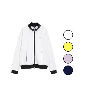 25秋冬 キャロウェイ CALLAWAY レディース フラワージャカードフルジップスウェット c25217203 ジャケット アウター ブルゾン 高ストレッチ 花柄