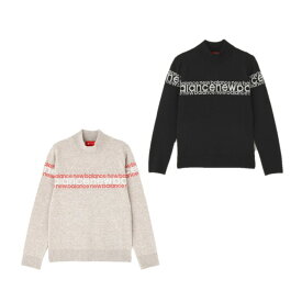 25秋冬 ニューバランス ゴルフ New balance Golf レディース 保温 ハイネック ニット プルオーバー 5274502 トップス セーター ロゴ 軽量 防寒 保温