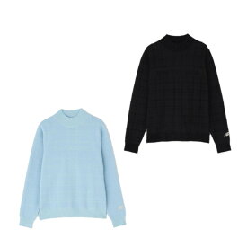 25秋冬 ニューバランス ゴルフ New balance Golf レディース グレンチェック柄 ハイネック ニット プルオーバー 5274503 トップス セーター シンプル 軽量 防寒 保温