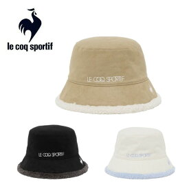 【全品ポイントUP中】 25秋冬 ルコック ゴルフ le coq sportif golf レディース リバーシブルボアハット lg5fcp73l 帽子 バケットハット スウェード素材 ボア素材 保温 ギフト プレゼント