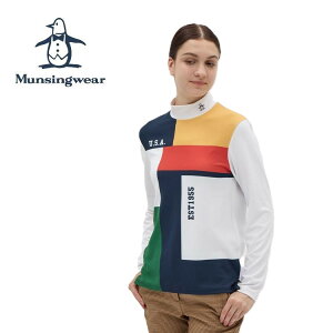 25�H�~ �}���V���O�E�F�A Munsingwear ���f�B�[�X �h���X�g���b�`�p�l���v�����g�n�C�l�b�N�����V���c MG5FLS29L �g�b�v�X �h�� ���b�N�l�b�N �X�g���b�` UV�J�b�g UPF50+