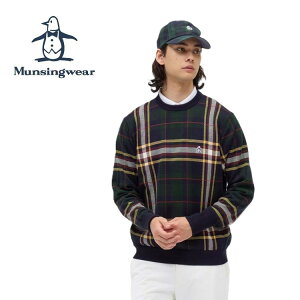 25�H�~ �}���V���O�E�F�A Munsingwear �����Y �y70���N�L�O�z�^�[�^���`�F�b�N�Z�[�^�[ MG5FST03M �g�b�v�X �j�b�g ��􂢉� �X�g���b�` �R�s���� ���M�����[�V���G�b�g