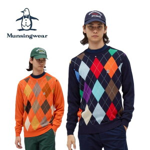 25�H�~ �}���V���O�E�F�A Munsingwear �����Y �A�[�K�C�����N���[�l�b�N�Z�[�^�[ MG5FST22M �g�b�v�X �j�b�g ��􂢉� �X�g���b�` ���M�����[�V���G�b�g