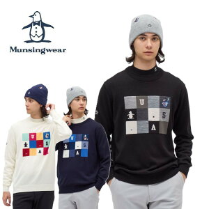 25�H�~ �}���V���O�E�F�A Munsingwear �����Y �u���b�L���O�C���^�[�V���N���[�l�b�N�Z�[�^�[ MG5FST51M �g�b�v�X �j�b�g ��􂢉� �X�g���b�` ���M�����[�V���G�b�g