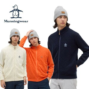 25�H�~ �}���V���O�E�F�A Munsingwear �����Y �h�����n�t���t���W�b�v�n���Z�[�^�[ MG5FST81M �u���]�� �j�b�g ��􂢉� �X�g���b�` ���M�����[�V���G�b�g