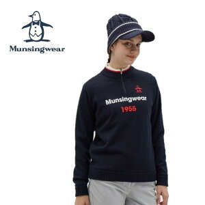 25�H�~ �}���V���O�E�F�A Munsingwear ���f�B�[�X ���t���h���n�[�t�W�b�v�Z�[�^�[ MG5FST82L �g�b�v�X �j�b�g ��􂢉� �X�g���b�` ���M�����[�V���G�b�g
