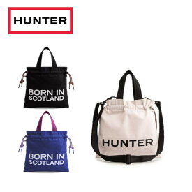 26春夏 ハンター HUNTER ユニセックス(メンズ レディース) EASY CANVAS DRAWSTRING MINI TOTE イージー キャンバス ドローストリング ミニ トート ubt7128caa かばん バッグ 巾着式 500mlペットボトル 撥水加工キャンバス