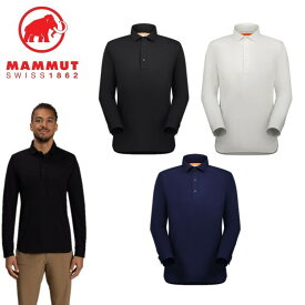 【25日限定抽選で100%Pバック+エントリーで5倍】24春夏 MAMMUT マムート メンズ Active Polo Longsleeve Shirt AF Men 1015-01250 長袖 ポロシャツ 速乾 アウトドア キャンプ