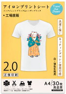 TransOurDream 真正のアイロンプリントシート2.0 30枚 A4 インクジェットプリンター レーザープリンター…