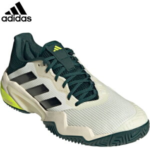 ■送料無料■【adidas】アディダス JH5129 バリケード 13 テニス / BARRICADE 13 TENNIS 【オフホワイト/コアブラック/パウダーティール】[テニス/オールコート/耐久性/安定性/グリップ力/人気モデル/