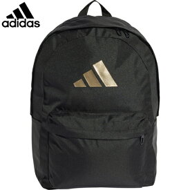 【adidas】アディダス KSI74-IS7048 クラシック 3バーロゴ バックパック 【ブラック/ゴールドメタリック】[バックパック/クラシック/3バーロゴ/通勤/通学/軽量/大容量/撥水/耐久性/ユニセックス/メンズ/レディース/人気モデル/高機能/アウトドア]【RCP】
