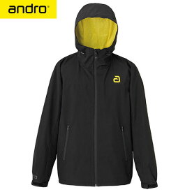 ■送料無料■【andro】アンドロ 340023016 アンドロ オールウェザー フーディージャケット [ブラック]【卓球用品】トレーニング長袖シャツ/フード付き※注意※男女兼用/ヨーロッパサイズ/詳細はサイズ表参照※【RCP】