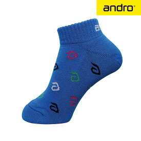 ★在庫あり即納★【andro】アンドロ 360023003 アンドロ アルファロゴソックス [ブルー]【卓球用品】卓球ソックス/卓球用靴下【RCP】