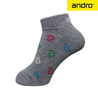 ★在庫あり即納★【andro】アンドロ 360023006 アンドロ アルファロゴソックス [グレー]【卓球用品】卓球…