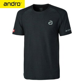 【andro】アンドロ 300021199 アンドロ メランジTシャツ アルファ [ブラック]男女兼用(ヨーロッパサイズ)【卓球用品】ゲームシャツ/卓球ユニフォーム※注意※ヨーロッパ男女兼用サイズ※詳細はサイズ表参照【RCP】