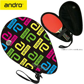 ★在庫あり即納★在庫処分★数量限定/特価50％OFF半額セール★【andro】アンドロ 410023011 アンドロ HRフルデザインハードケース (FRKR) [アンドロ＆ヒロウンコラボのマルチカラーロゴデザイン]【卓球用品】卓球用ケース/ラケットケース/バッグ 【RCP】