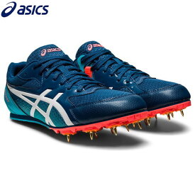 ■送料無料■【asics】アシックス 1093A167-401 EFFORT 13[マコブルー/ホワイト][陸上スパイク/陸上/土トラック兼用スパイクシューズ/ユニセックス/男女兼用/メンズ＆レディース/部活/クラブ/チーム]【RCP】