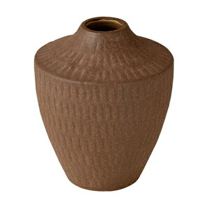★メーカー直送品●東谷●AZUMAYA CLY-32BR 花瓶【ブラウン】(キャンセル不可/※代金引換不可※事前銀行振込orカード決済のみ)[花瓶/花びん/素焼き風/陶器/フラワーベース/和モダン/ドライフラ