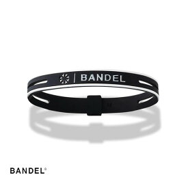 ■BANDEL■バンデル 691093 STRING METALLIC ストリング・メタリック Bracelet[ブラック×シルバー][アクセサリー/プラチナシリコーン/シリコンブレスレット/メタリックブレスレット/Boostech/ブーステック/黒色/銀色/石英/純金]【RCP】