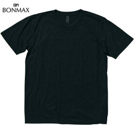 【BONMAX】ボンマックス MS1141-16 5.3オンス ユーロTシャツ[ブラック][Tシャツ/半袖/半そで/クルーネック/カジュアル/トレーニング/練習/部活/クラブ/マルチスポーツ]【RCP】