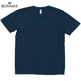 【BONMAX】ボンマックス MS1141-8 5.3オンス ユーロTシャツ[ネイビー][Tシャツ/半袖/半そで/クルーネック/カジュアル/トレーニング/練習/部活/クラブ/マルチスポーツ]【RCP】
