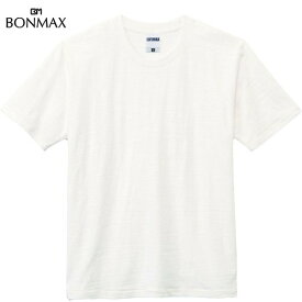 【BONMAX】ボンマックス MS1143-15 6.8オンス スラブTシャツ[オフホワイト][Tシャツ/半袖/半そで/クルーネック/カジュアル/トレーニング/練習/部活/クラブ/マルチスポーツ]【RCP】