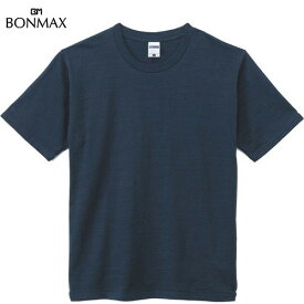 【BONMAX】ボンマックス MS1143-8 6.8オンス スラブTシャツ[ネイビー][Tシャツ/半袖/半そで/クルーネック/カジュアル/トレーニング/練習/部活/クラブ/マルチスポーツ]【RCP】
