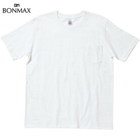 【BONMAX】ボンマックス MS1145-15 ポケット付き7.1オンス Tシャツ[ホワイト][Tシャツ/半袖/半そで/クルーネック/カジュアル/トレーニング/練習/部活/クラブ/マルチスポーツ]【RCP】