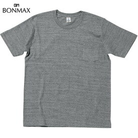 【BONMAX】ボンマックス MS1145-2 ポケット付き7.1オンス Tシャツ[モクグレー][Tシャツ/半袖/半そで/クルーネック/カジュアル/トレーニング/練習/部活/クラブ/マルチスポーツ]【RCP】